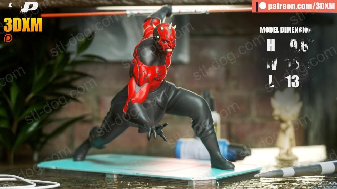 星球大战(Star Wars) 达斯·摩尔 (Darth Maul) 3D打印图纸